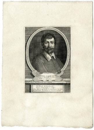 Antique Print - PORTRAIT ANNIBALE CARRACI-CARACCI - 18th.c.