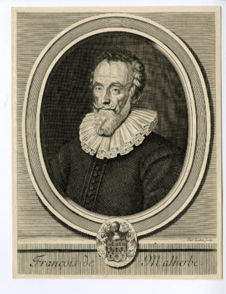 Antique Print - VINCENT VOITURE- FRENCH POET AND WRITER-LUBIN after unknown artist - 17th c.