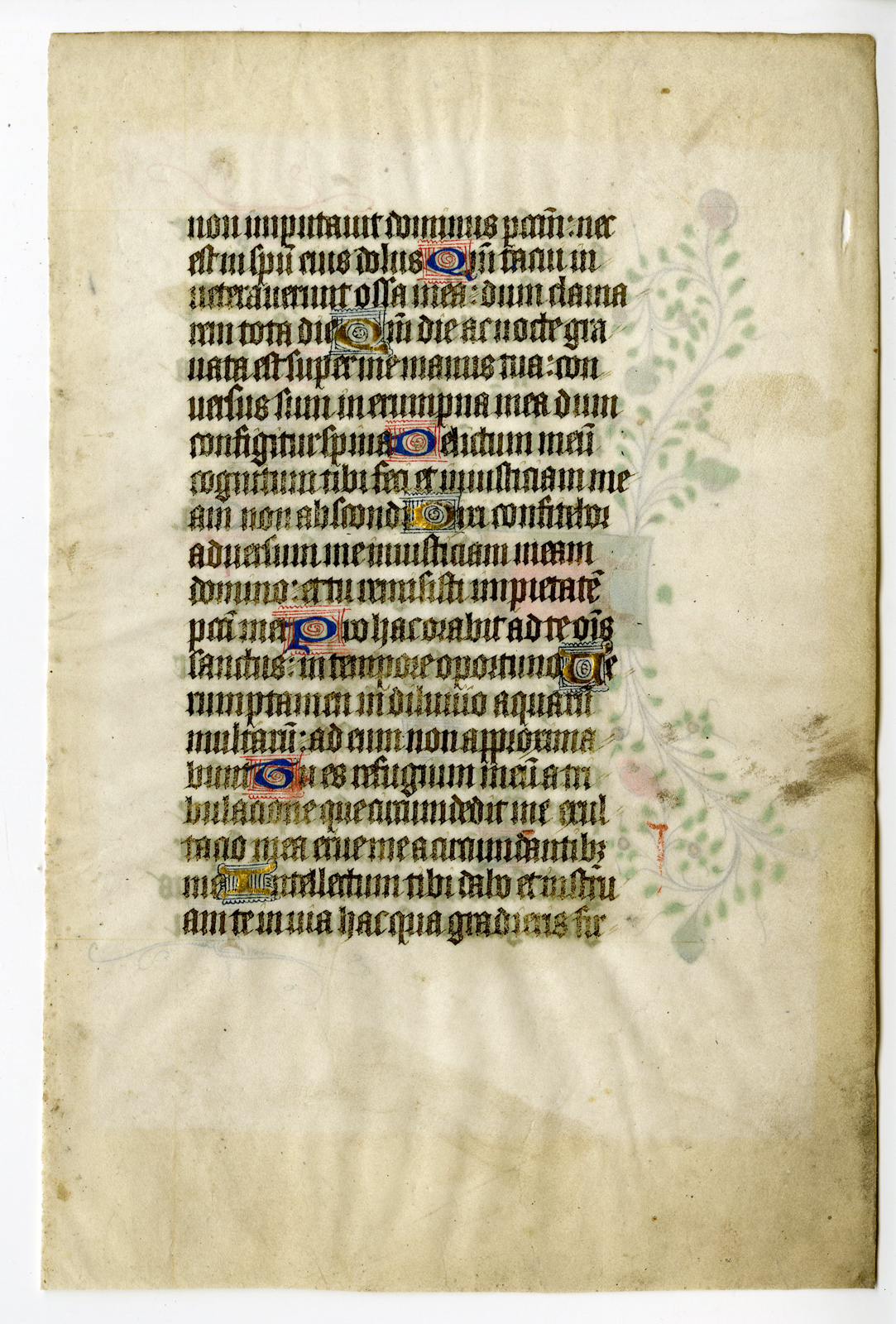 Pco 6710 416x615 Antique Medieval - ILLUMINATED MANUSCRIPT-BOOK OF HOURS-ANONYMOUS - 15th.c. - Image 4