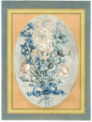 Antique Print - BOUQUET OF FLOWERS-ROUBILLAC after DE CARLÉ - 1782