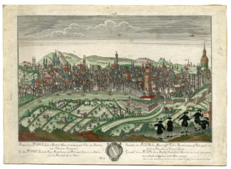 Antique Print - ROME-PANORAMIC VIEW-HAFFNER-RUPPRECHT - 1745