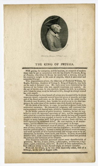 Antique Print - KING OF PRUSSIA-FREDERICK WILLIAM II-PORTRAIT-ROTHWELL after unknown artist -