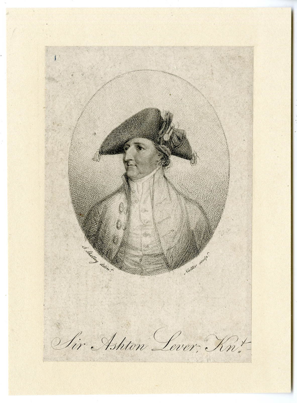 , Antique Print – ASHTON LEVER-COOK-LEVERIAN COLLECTION-NUTTER after own design – 1787, Pictura Antique Prints