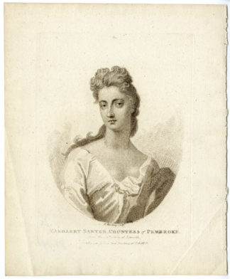 Antique Print - PORTRAIT-MARGARET SAWYER-HARDING after DAHL - 1794