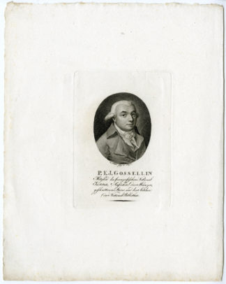 Antique Print - PASCAL GOSSELLIN-GEOGRRAPHER-PORTRAIT-WESTERMAYR after CLESS - c.1800