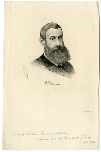 Antique Print - DANIEL WILSON-POLITICIAN-PORTRAIT-CATTELAIN after unknown artist - c.1890