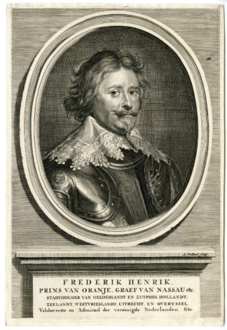 Antique Print - FREDERIK HENRIK-NASSAU ORANJE-STADTHOUDER-VAILLANT after unknown artist - ca.1680