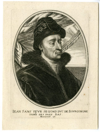 Antique Print - JOHN THE FEARLESS-DUKE-BOURGOGNE -MONCORNET after DYKE - c.1650