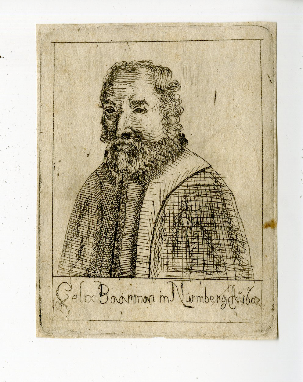 , Antique Print – FELIX BAARMAN-NEURENBERG-PORTRAIT-ANONYMOUS – 1607, Pictura Antique Prints