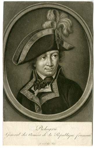 Antique Print - JEAN CHARLES PICHEGRU-GENERAL-PORTRAIT-HAID - c.1750
