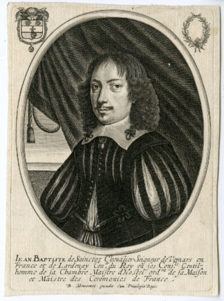 Antique Print - JEAN BAPTISTE DE SAINCTOT-COUNSELOR-KING-PORTRAIT-MONCORNET after unknown artist - c.1650