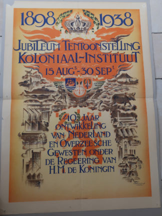 Vintage Exhibition Poster-Koloniaal Instituut-Colonial-1938