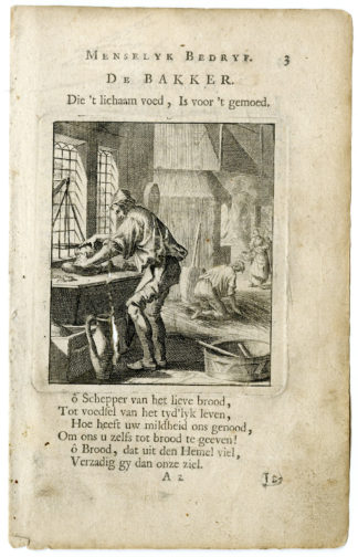 Antique Print-PROFESSION-DE BAKKER-BAKER-Luyken-c.1700