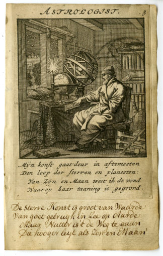 Antique Print-PROFESSION-ASTROLOGIST-ASTROLOGER-Luyken-1720