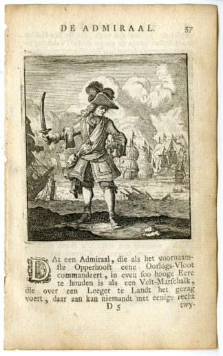 Antique Print-PROFESSION-ADMIRAL-Luyken-c.1700
