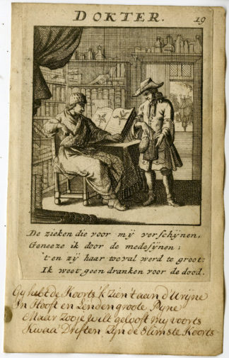 Antique Print-PROFESSION-DOKTER-DOCTOR-Luyken-1720