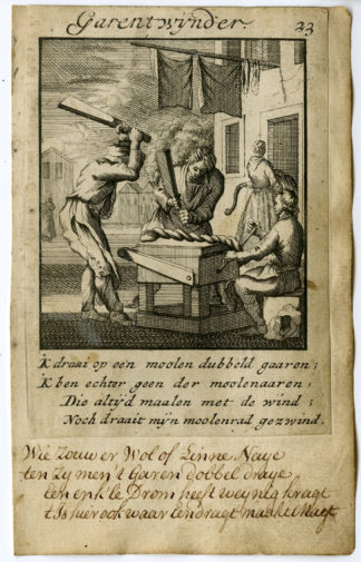 Antique Print-PROFESSION-GARENTWYNDER-THREAD TWISTER-Luyken-1720