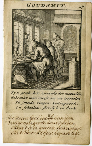 Antique Print-PROFESSION-GOUDSMIT-GOLDSMITH-Luyken-1720