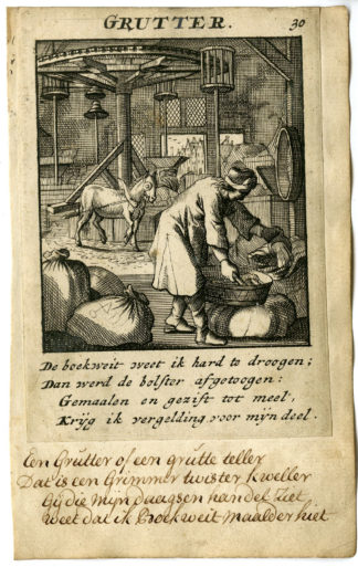 Antique Print-PROFESSION-KRUIDENIER-GROCER-Luyken-1720
