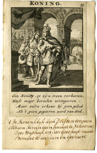 Antique Print-PROFESSION-KONING-KONG-Luyken-1720
