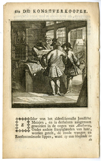 Antique Print-PROFESSION-KONSTVERKOOPER-ART SELLER-Luyken-c.1700