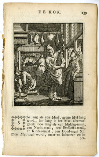 Antique Print-PROFESSION-KOK-COOK-Luyken-c.1700