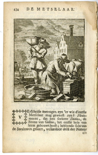 Antique Print-PROFESSION-METSELAAR-MASON-Luyken-c.1700