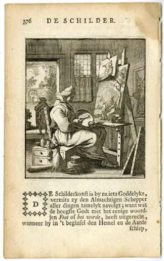 Antique Print-PROFESSION-SCHILDER-PAINTER-Luyken-c.1700