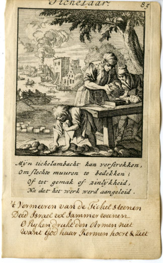 Antique Print-PROFESSION-MASON-Luyken-1720