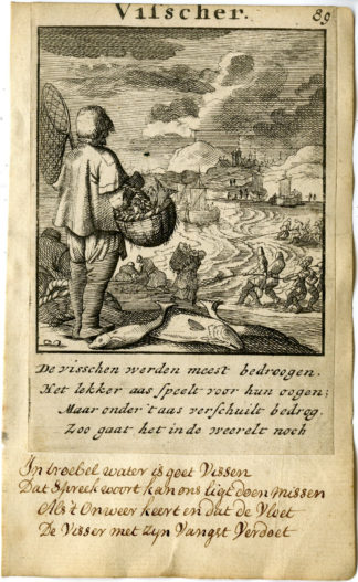 Antique Print-PROFESSION-VISSCHER-FISHER-Luyken-1720