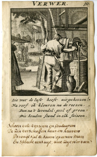 Antique Print-PROFESSION-VERWER-PAINTER-Luyken-1720