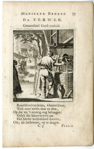 Antique Print-PROFESSION-VERWER-PAINTER-Luyken-c.1700