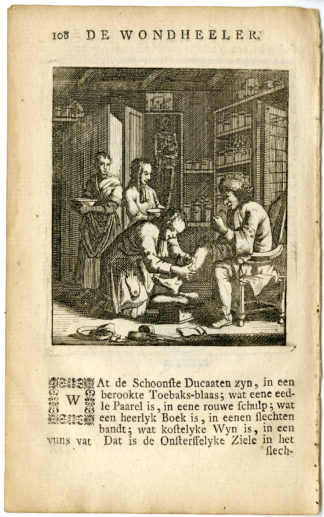Antique Print-PROFESSION-WONDHEELER-DOCTOR-Luyken-c.1700