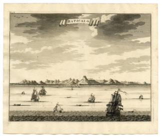 Antique Print - BATICALO-SRI LANKA-CEYLON-VALENTIJN-VOC - 1724