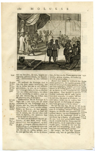 Antique Print - TERNATE-QUEEN-CHIEFS-MEETING-MALUKU ISLANDS-VALENTIJN-VOC - 1724