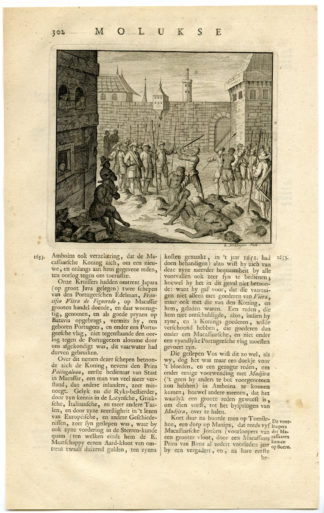 Antique Print - TERNATE-REGENT TERBILE-BEHEADING-MALUKU ISLANDS-VALENTIJN-VOC - 1724
