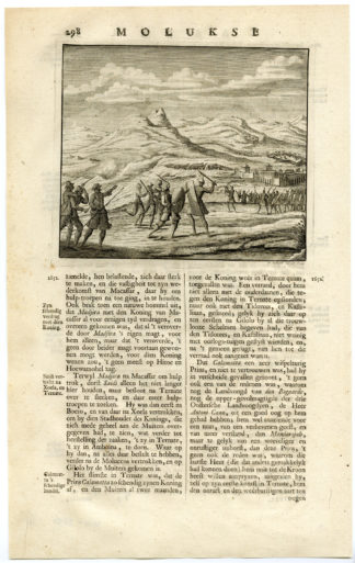 Antique Print - TERNATE-BATTLE-WAR-MALUKU ISLANDS-INDONESIA-VALENTIJN-VOC - 1724