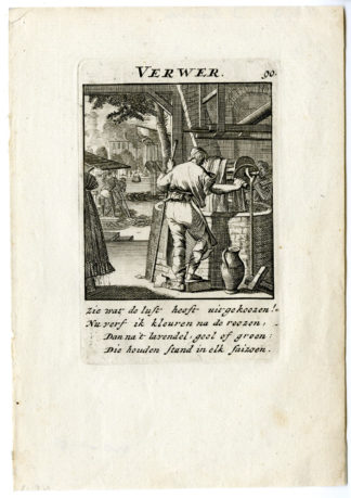 Antique Print-PROFESSION-VERWER-PAINTER-Luyken-c.1700
