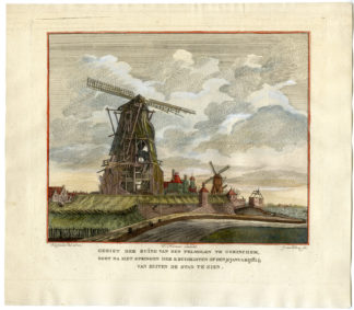 Antique Print - EXPLOSION PELMOLEN GORINCHEM [J. van Hiltrop after C. de Jonker, c.1814]