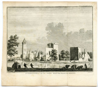 Antique Print - Slot Egmond-Castle-Netherlands [H. Spilman after C. Pronk, 1748]