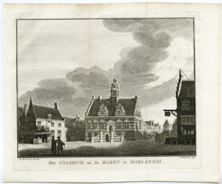 Antique Print - IJsselstein-City Hall-Market-Netherlands [J.C. Philps after J. de Beyer, 1749]