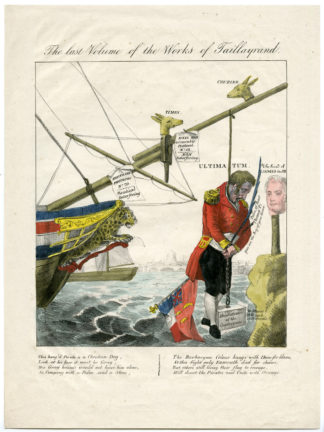 Antique Satire Print - Belgian Independence-Works of Talleyrand [Anonymous, 1832]
