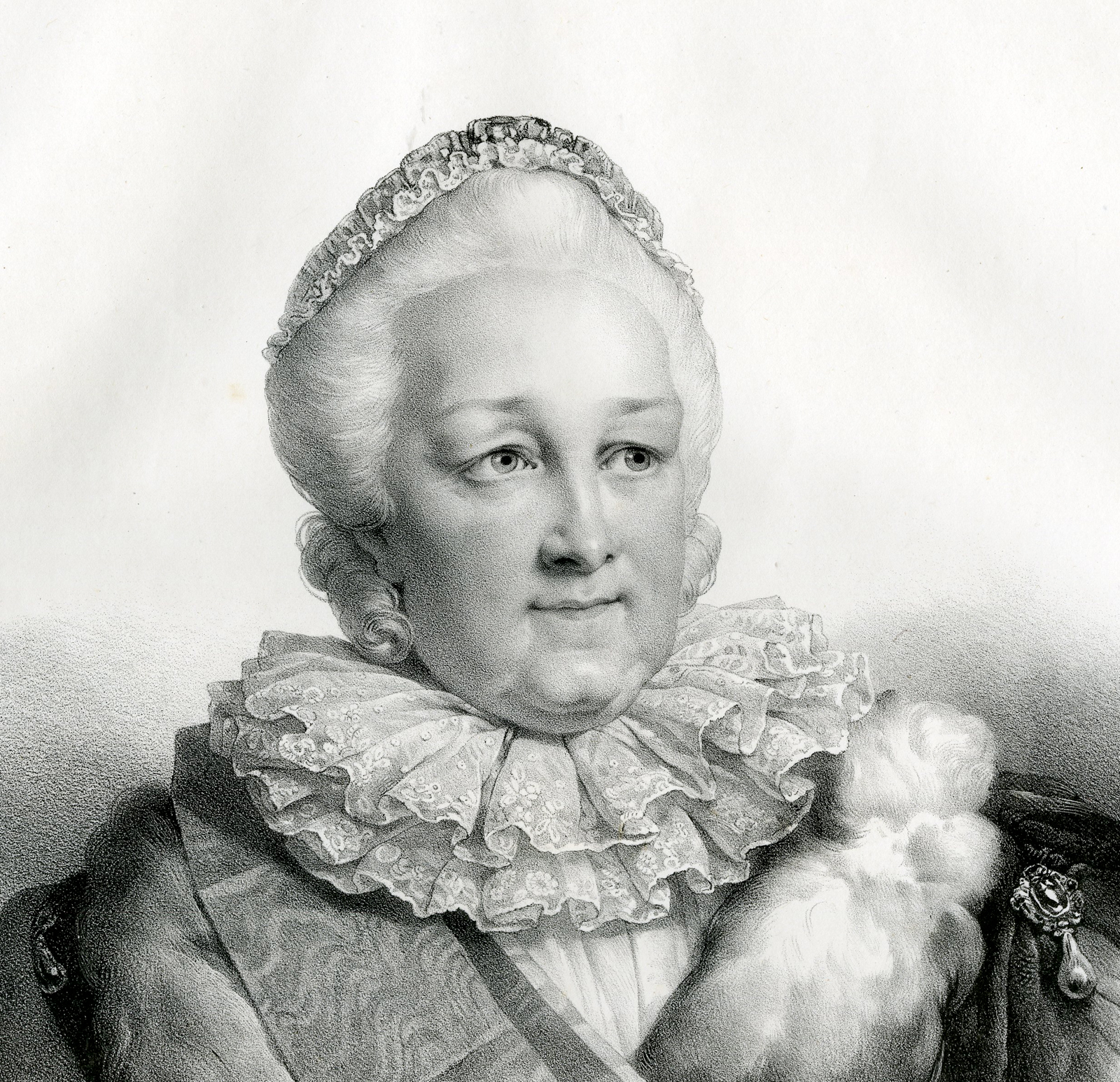 , Antique Print – CATHERINE THE GREAT-EMPRESS-RUSSIA-GREVEDON-MOTTE after own design – 1828, Pictura Antique Prints