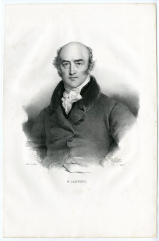 Antique Print - PORTRAIT-GEORGE CANNING-PRIME MINISTER-UK-GREVEDON-MOTTE after own design - 1828