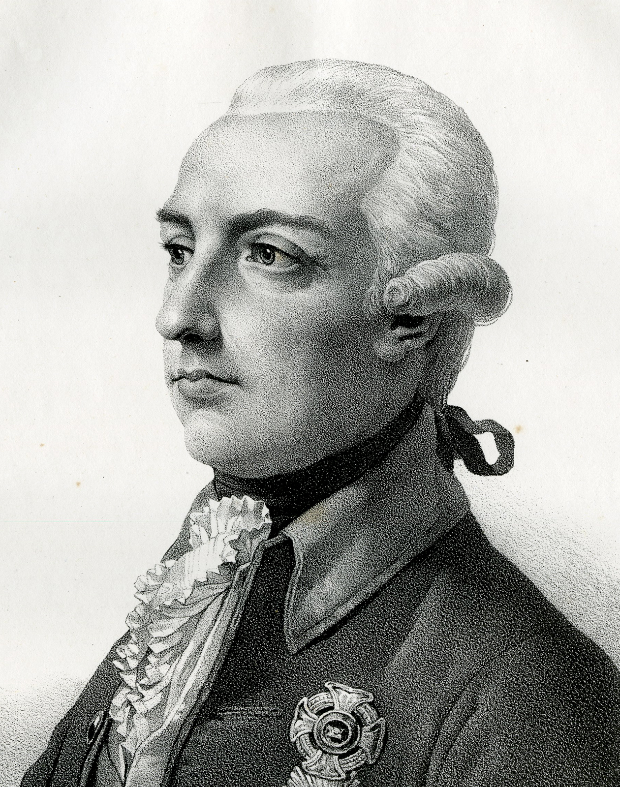 , Antique Print – PORTRAIT-JOSEPH II-HOLY ROMAN EMPORER-GREVEDON-MOTTE after own design – 1828, Pictura Antique Prints