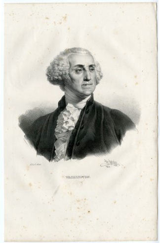 Antique Print - PORTRAIT-GEORGE WASINGHTON-GENERAL-GREVEDON-MOTTE after own design - 1828