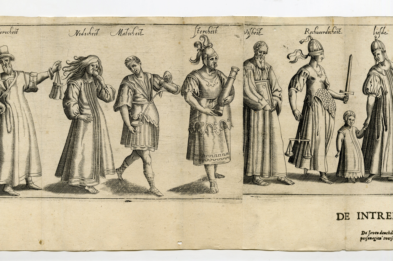 , Antique Print – RHETORICIAN CHAMBER THE HAGUE-DRAMA-VIRTUES-HEYNS – 1607, Pictura Antique Prints