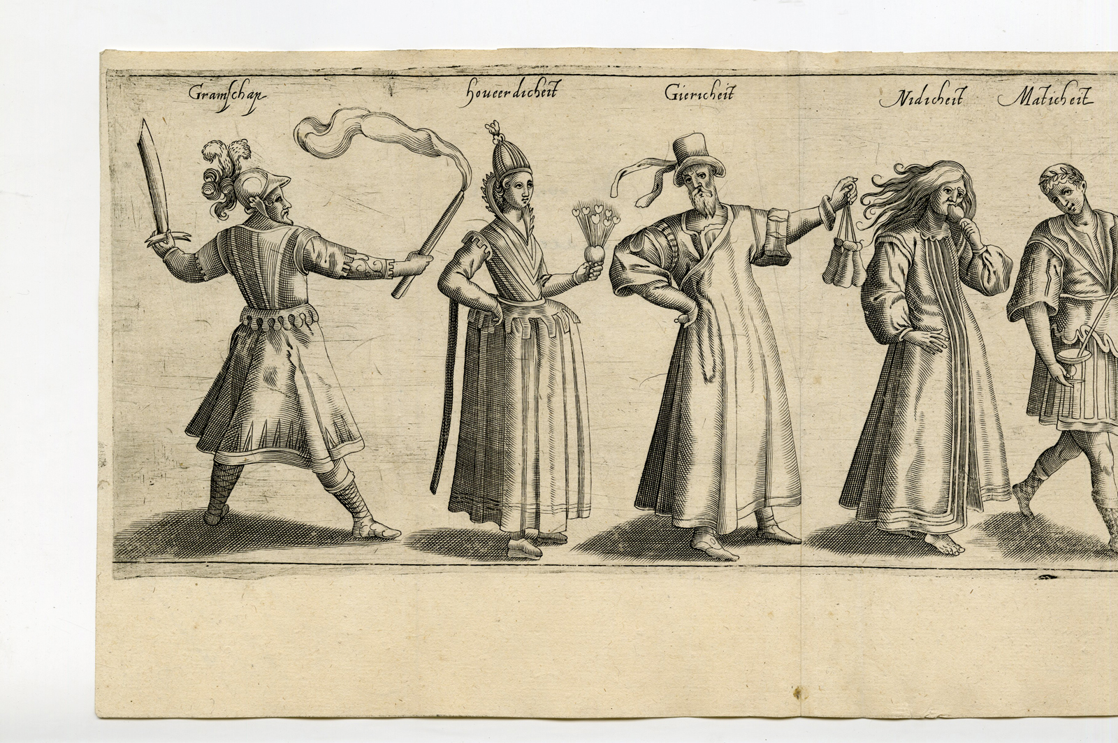 , Antique Print – RHETORICIAN CHAMBER THE HAGUE-DRAMA-VIRTUES-HEYNS – 1607, Pictura Antique Prints