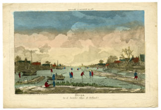 Antique Optical Print - Winter-Hyver-Zandvliet [Nicolas Dauphin de Beauvais, c.1870]