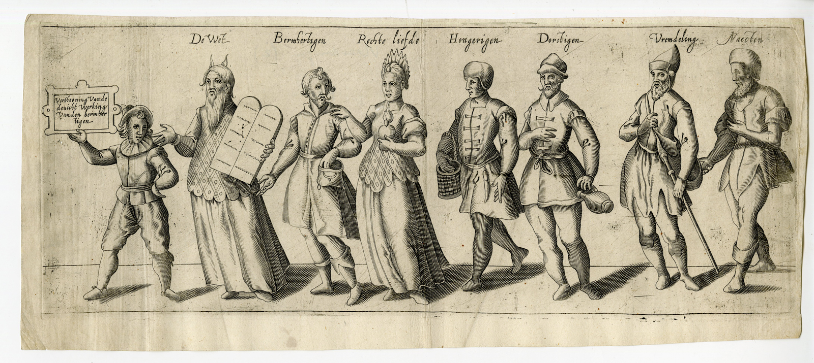 , Antique Print – RHETORICIAN CHAMBER OF VLAARDINGEN-DRAMA-HEYNS – 1607, Pictura Antique Prints